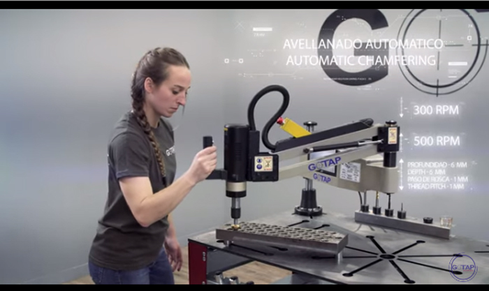 Servo Controlled Electrical Tapping Machine Rev M12 - Capacity: Ms