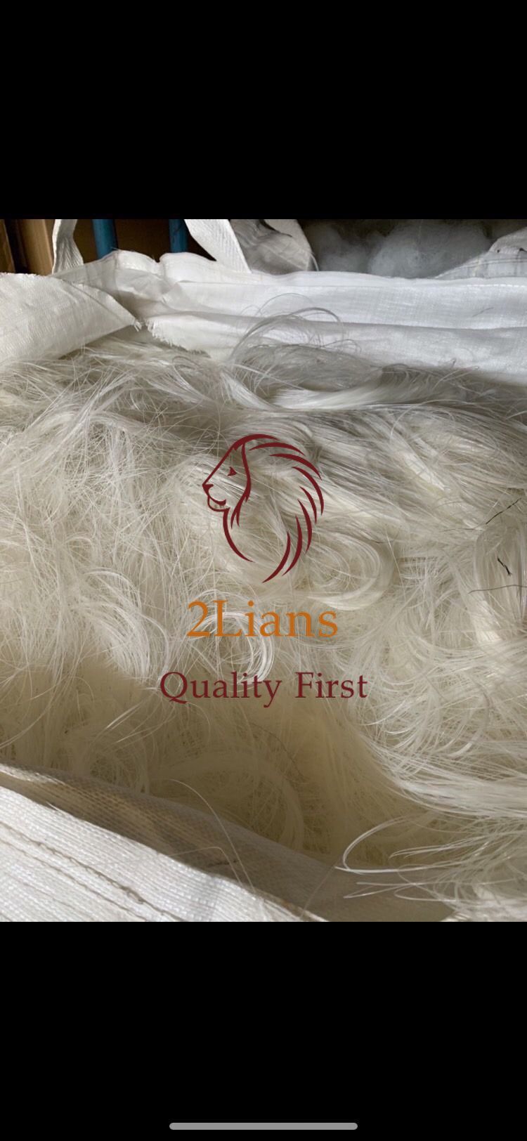 White Pet Yarn Natural Color