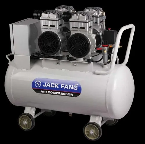 4 एचपी एसी सिंगल फेज जैक फेंग 2 X 2hp 150 लीटर ऑयल फ्री एयर कंप्रेसर