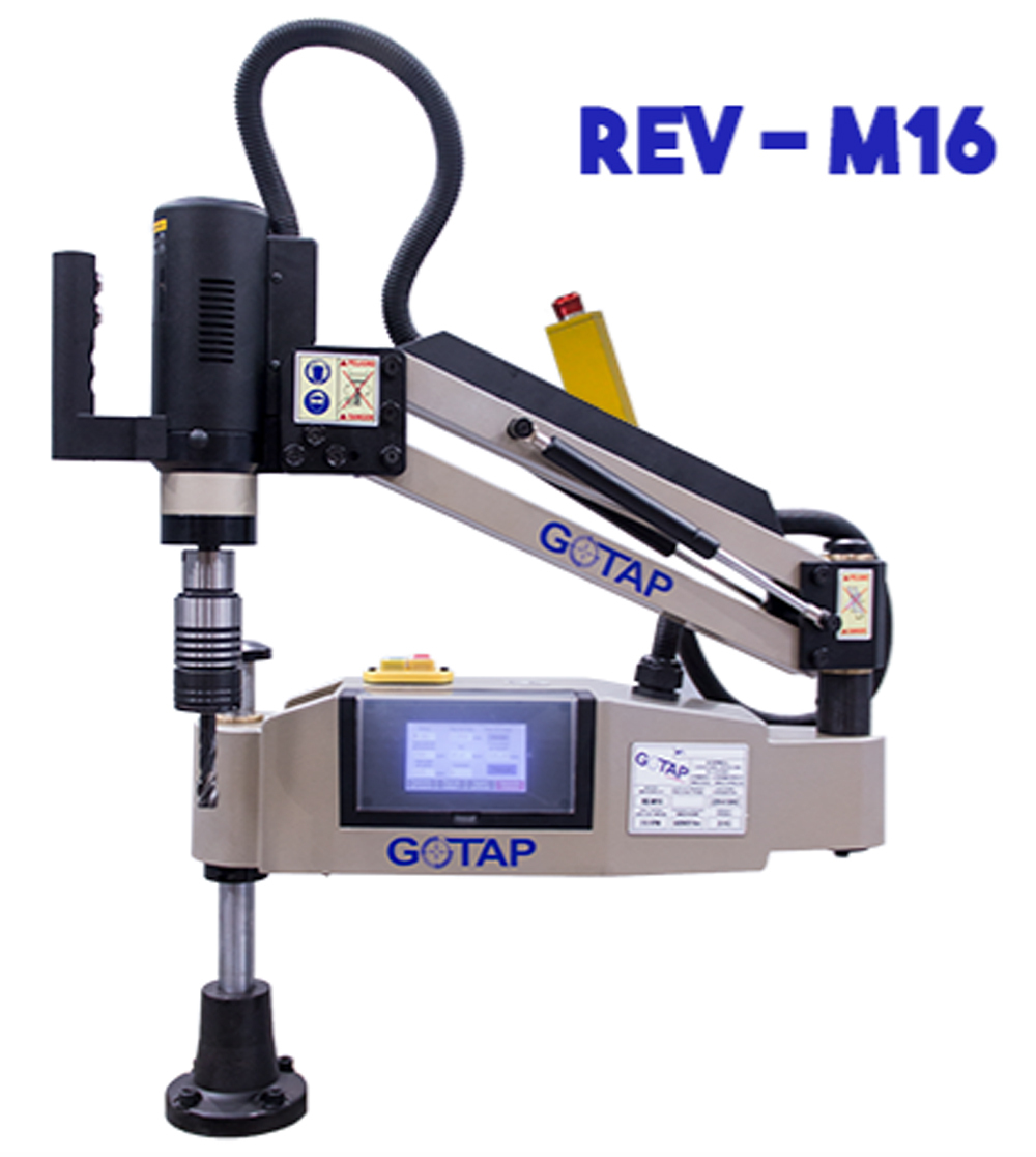 Flexible Arm Nc Electric Tapping Machine Rev M16 With 0-310rpm Spindle Speed - Color: Silver