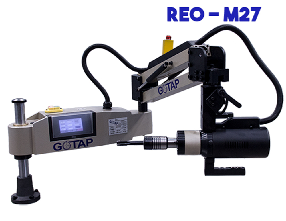 1200w 240nm Torque High Speed Electrical Tapping Machine Reo M27 Model - Color: Silver