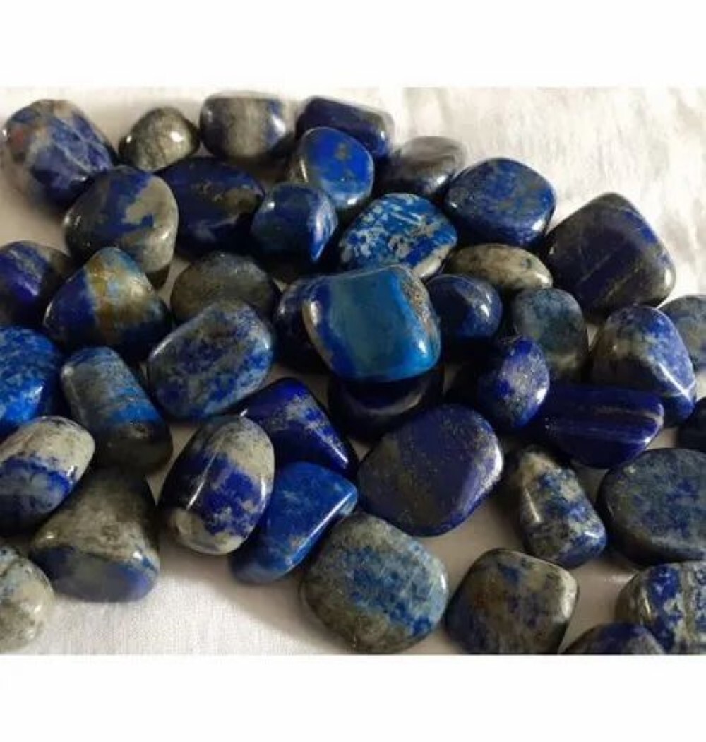 Lapis Lazuli Tumbled Gemstone - Natural, 10-20 Mm Size, Blue Color, 10 Gram Weight | Wholesale Supplier And Exporter