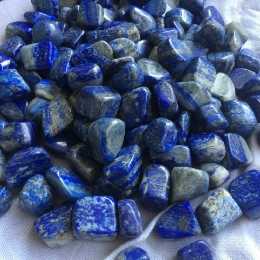 Lapis Lazuli Tumbled Gemstone - Natural, 10-20 Mm Size, Blue Color, 10 Gram Weight | Wholesale Supplier And Exporter