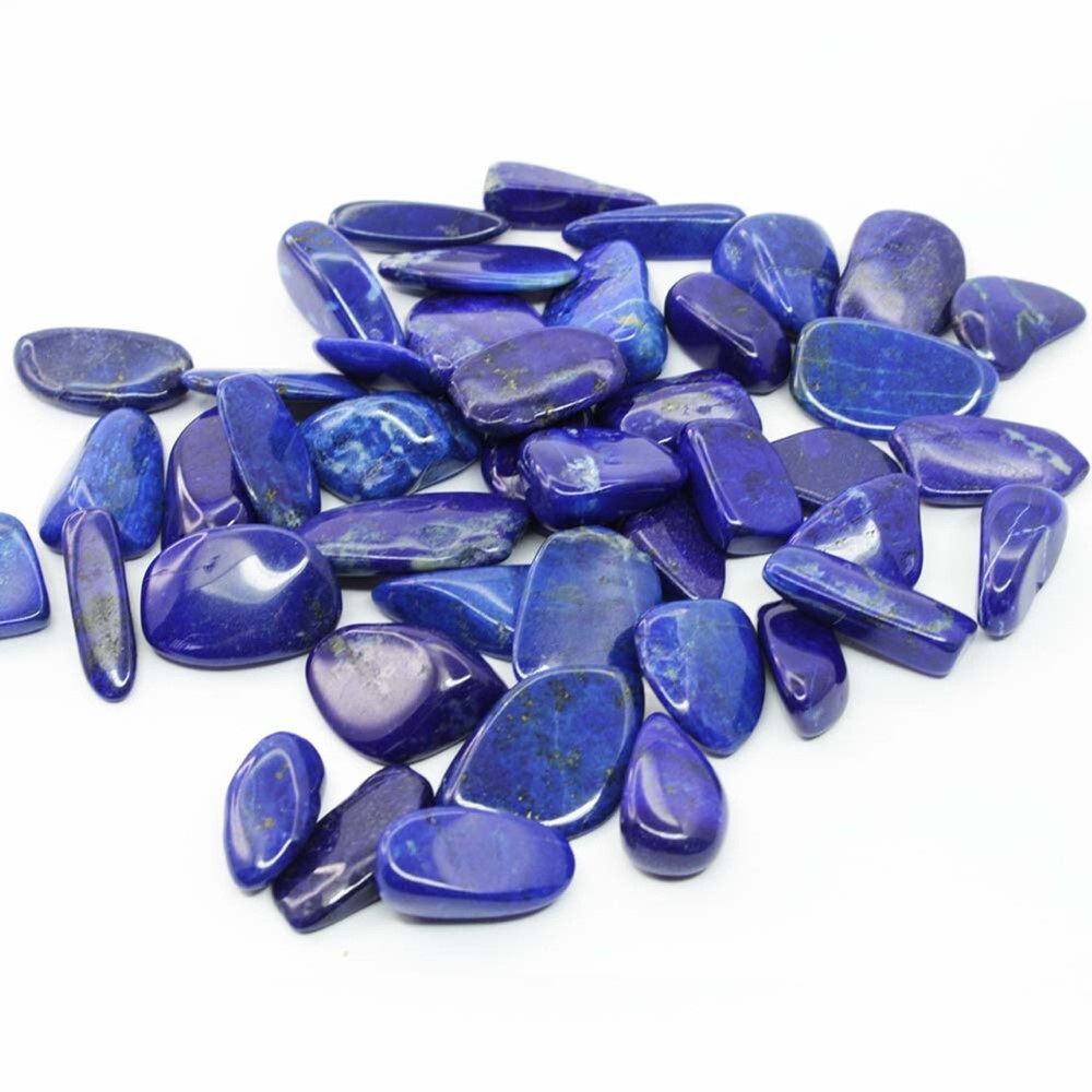 Lapis Lazuli Tumbled Gemstone - Natural, 10-20 Mm Size, Blue Color, 10 Gram Weight | Wholesale Supplier And Exporter