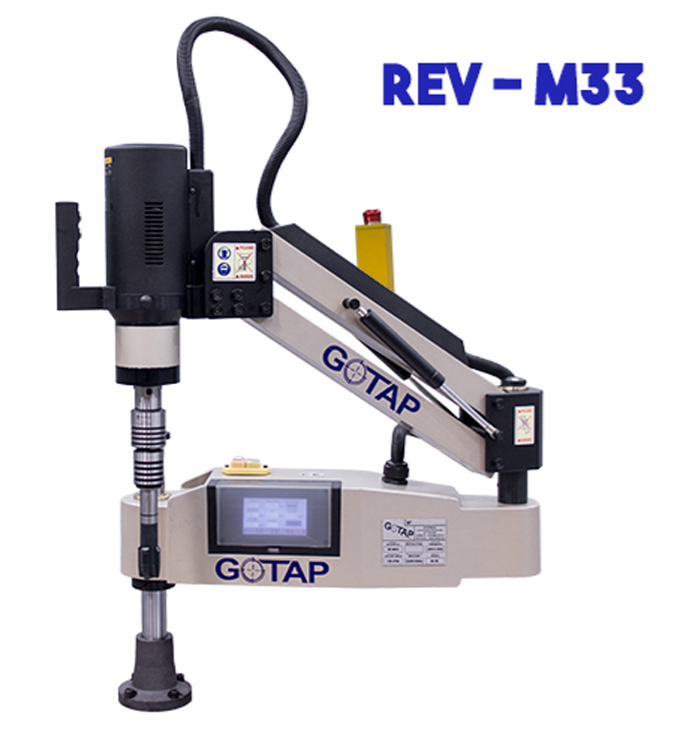 1200 Watt 360 Nm Torque Automatic Electrical Tapping Machine Vertical Model Rev M33 Model - Color: Silver
