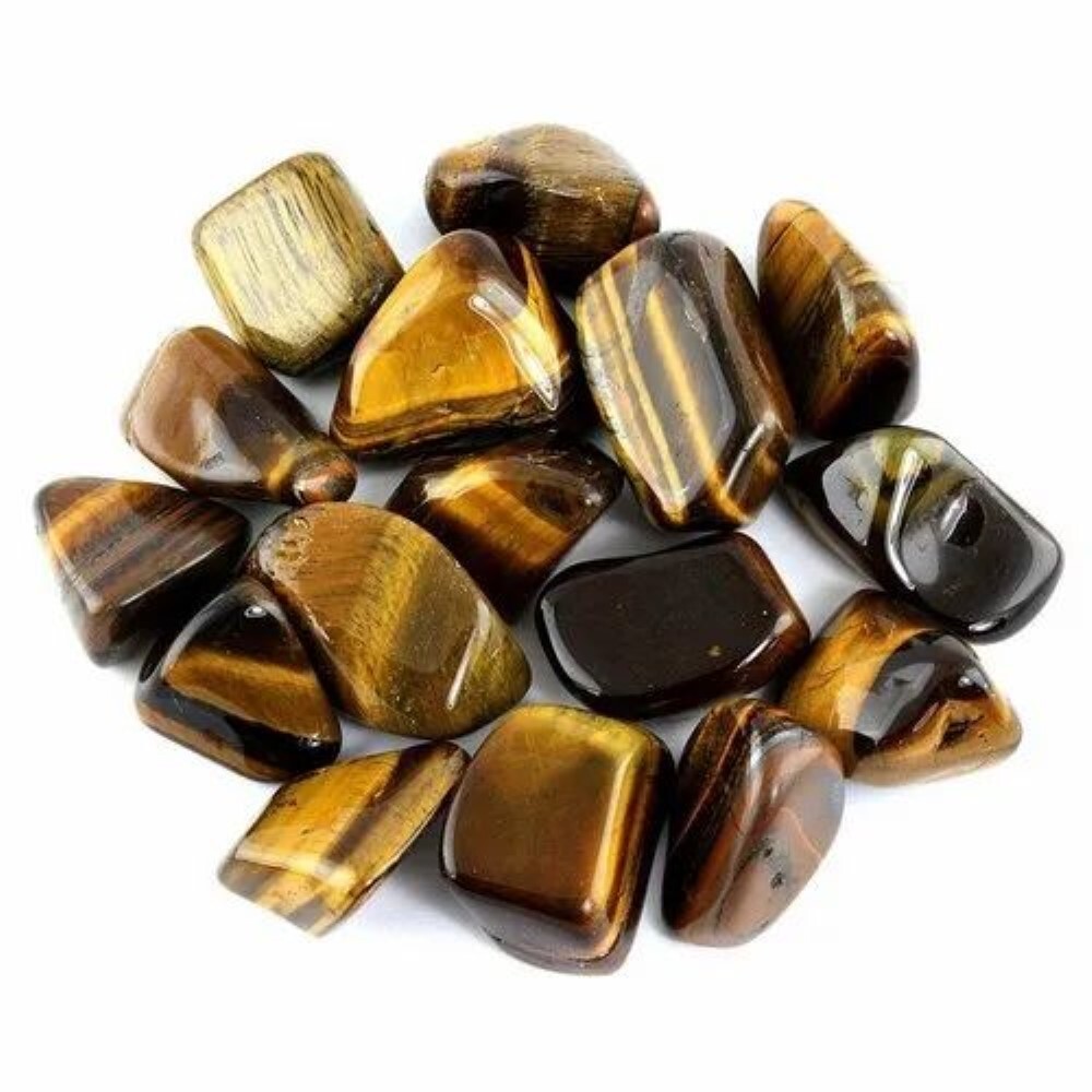 Tiger Eye Tumbled Gemstone - Grade: Aaa