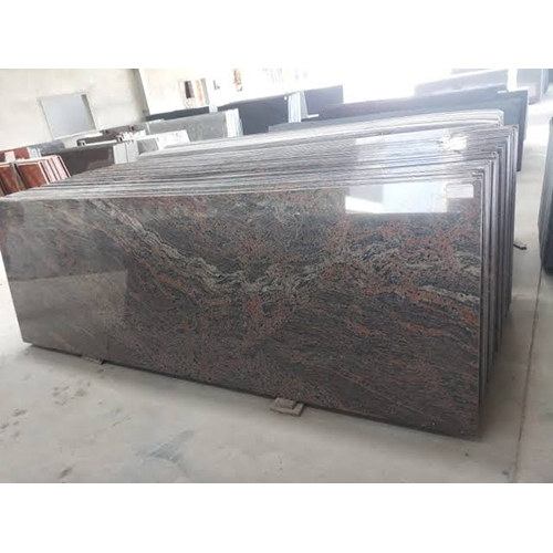 Brown Tiger Screen Granite Slab