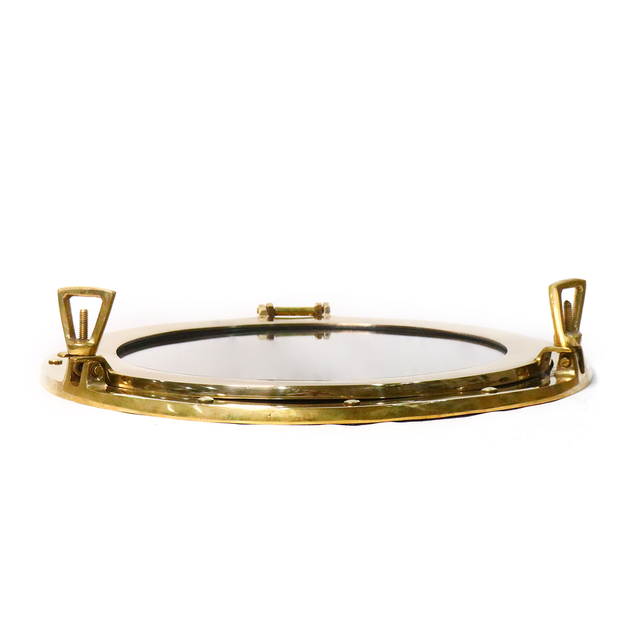 Gold Polished Brass Porthole Mirror