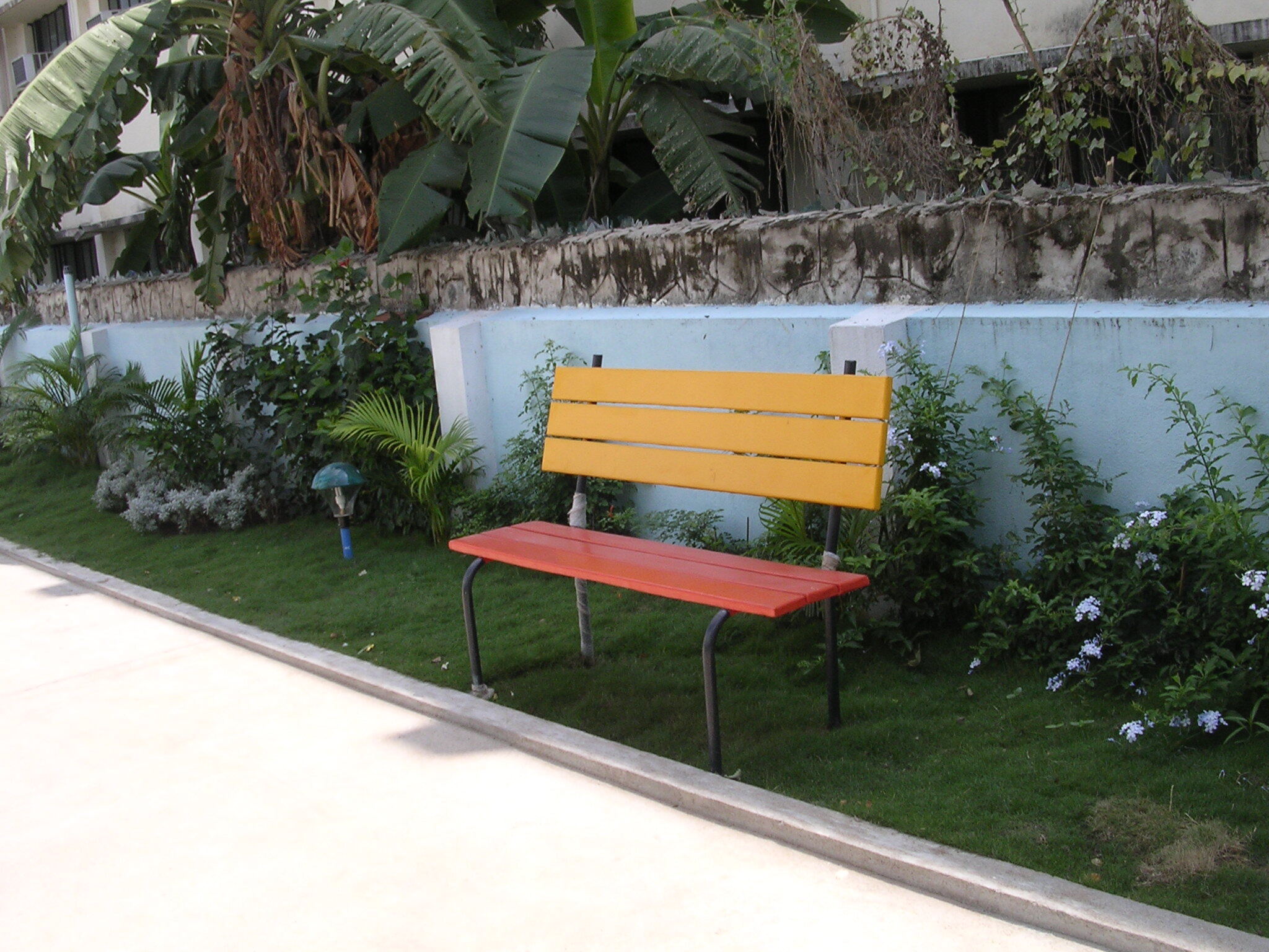 Ms Park Bench - Metal Strip 3 Seater | Standard Functionality, Durable Ms Tube Material