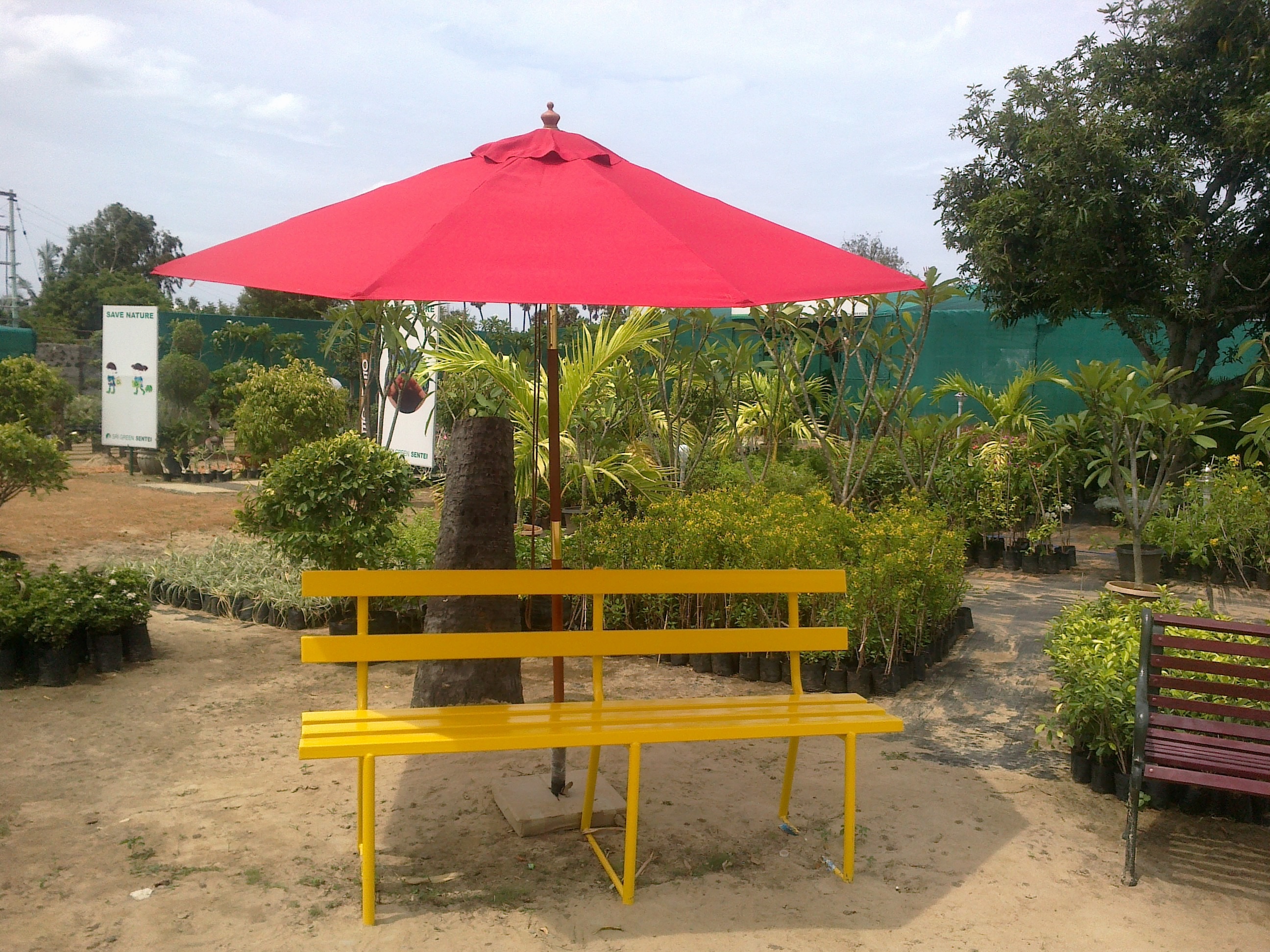 Ms Park Bench - Metal Strip 3 Seater | Standard Functionality, Durable Ms Tube Material