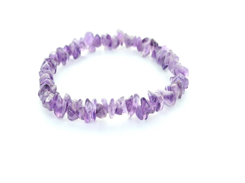 Amethyst Chips Bracelet - Round Purple Chips, Love And Friendship Occasions | Exporter And Wholesaler Of High-quality Amethyst Stone Jewelry