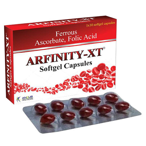 Arfinity Xt फेरस एस्कॉर्बेट फोलिक एसिड सॉफ्टजेल कैप्सूल विशिष्ट दवा