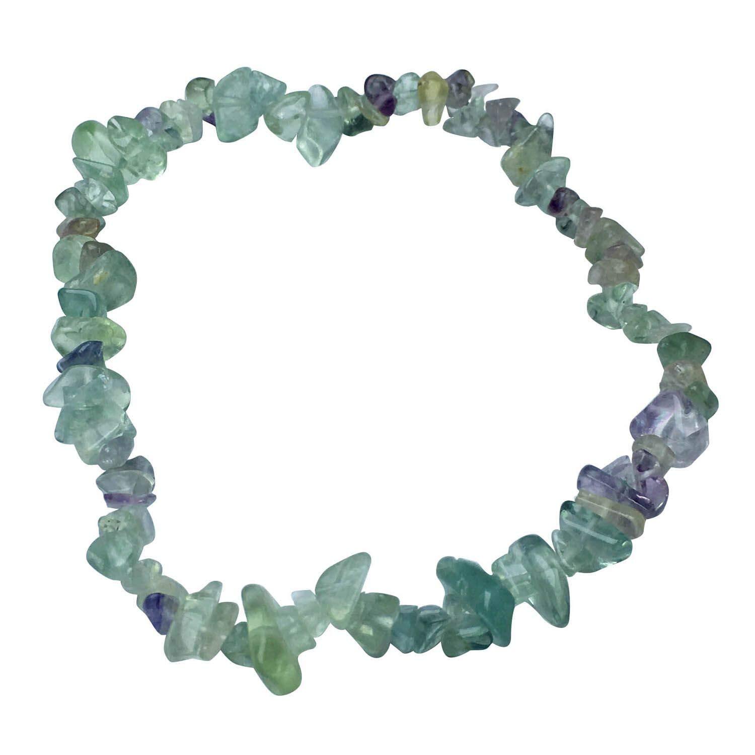 Fluorite Chips Bracelet - Color: Green