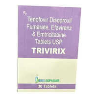 Trivirix Tenofovir Disoproxil Fumarate Efavirenz और Emtricitabine Tablets USP