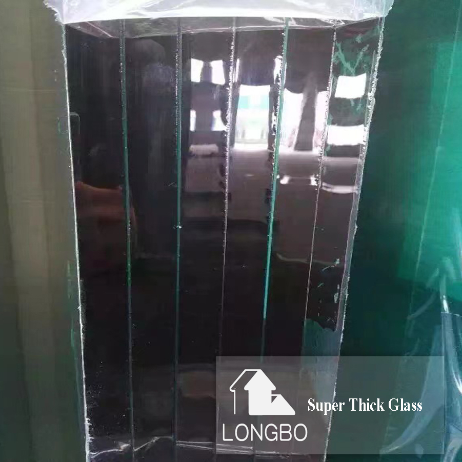 15mm 19mm Super Thick Low-iron And Clear Float Glass Size: 2140*3300mm