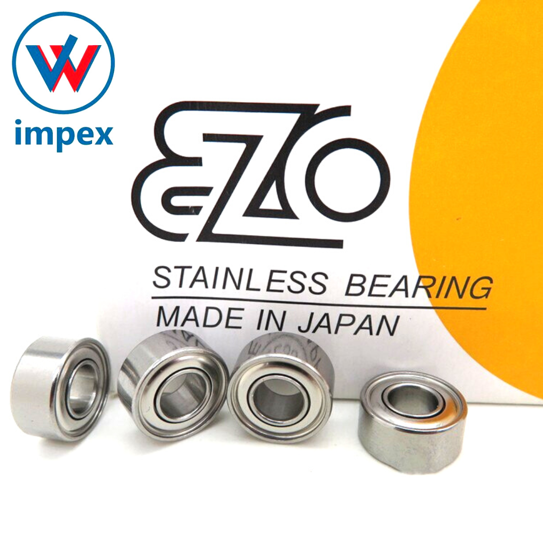 Ezo Miniature Ball Bearing - Deep-groove, Single Row, Precision Steel | High-speed, Standard Lubrication, Ideal For Industrial Applications