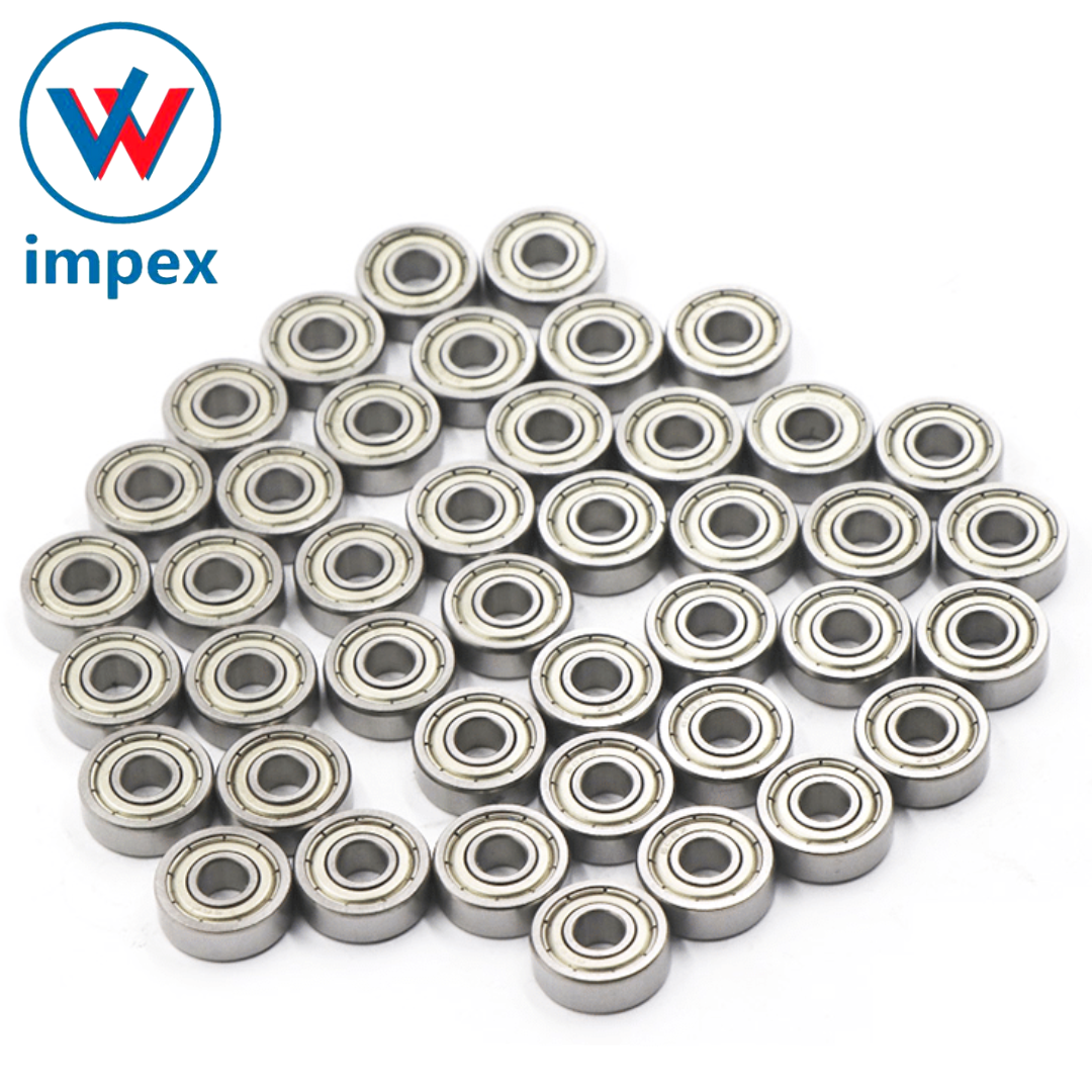 Ezo Miniature Ball Bearing - Deep-groove, Single Row, Precision Steel | High-speed, Standard Lubrication, Ideal For Industrial Applications