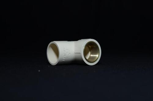 व्हाइट सीपीवीसी ब्रास रिड्यूसिंग एल्बो