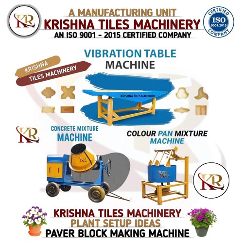 Orange & Yellow Interlocking Brick Making Machine