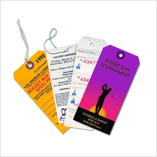 Printed Tags - Rectangle, Paper Material with Lamination for Enhanced Durability | Versatile Use in Medicine, Grocery, Gifting & More