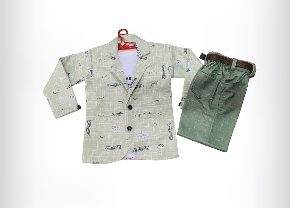 Digital Print Blazer Suit