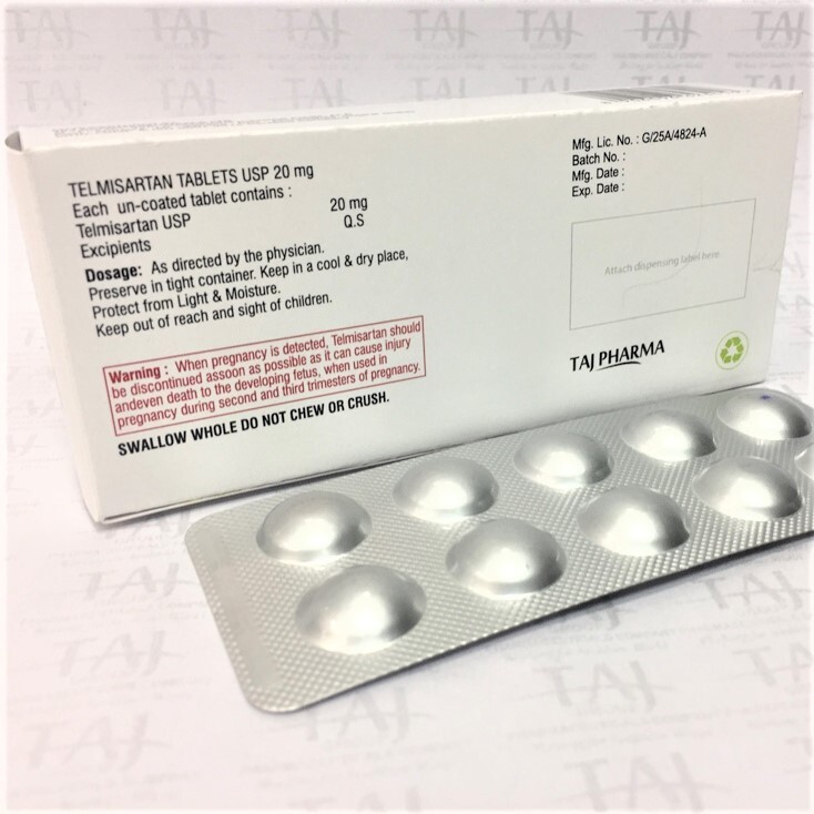 Telmisartan Tablets Usp 20mg Expiration Date: 3 Years
