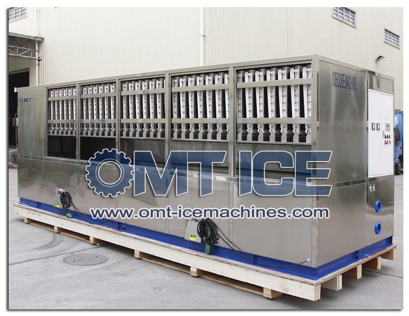 20ton/24hrs Industrial Cube Ice Machine Edible Square Cube Ice Maker Capacity: 20 Ton/day