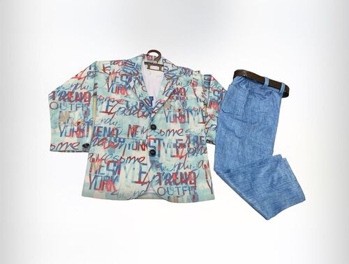 डिजिटल प्रिंट 3 पीस सूट