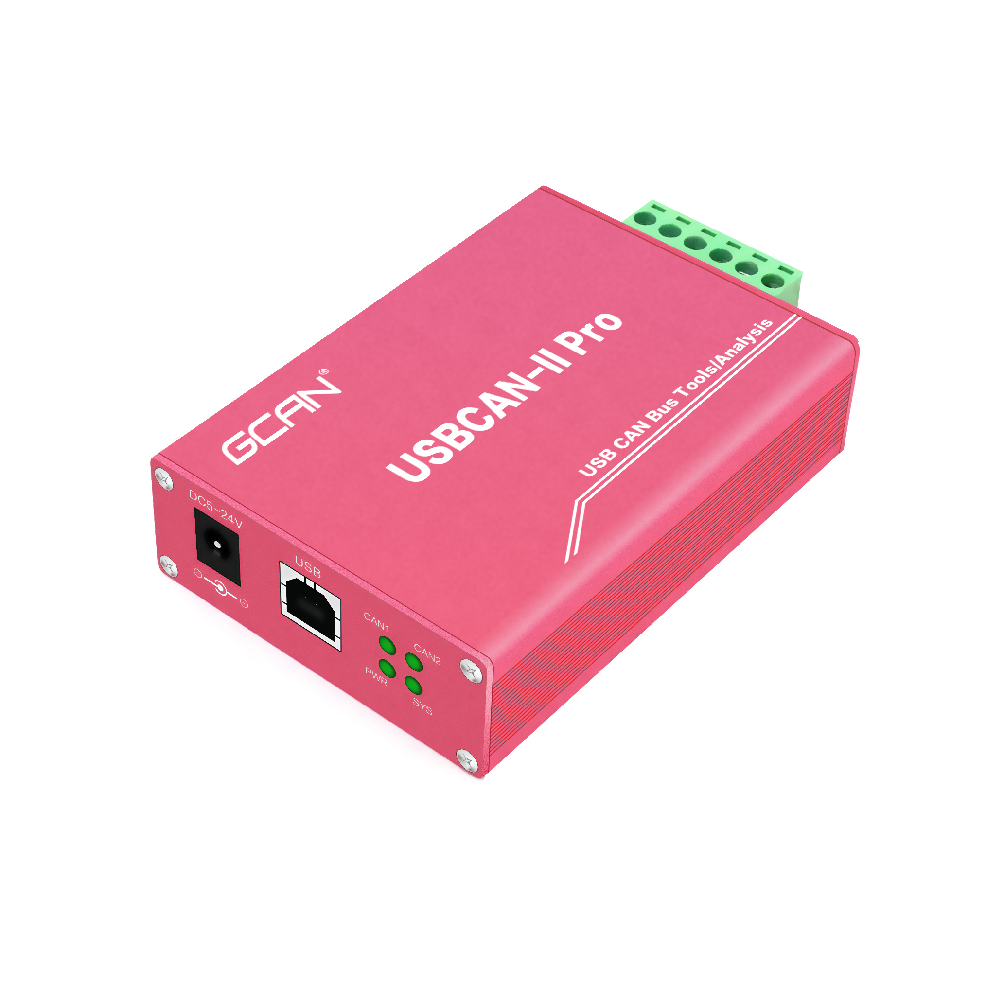 Pink Two-channel Can Analyzer For Testing Can-bus Networks Or Devices