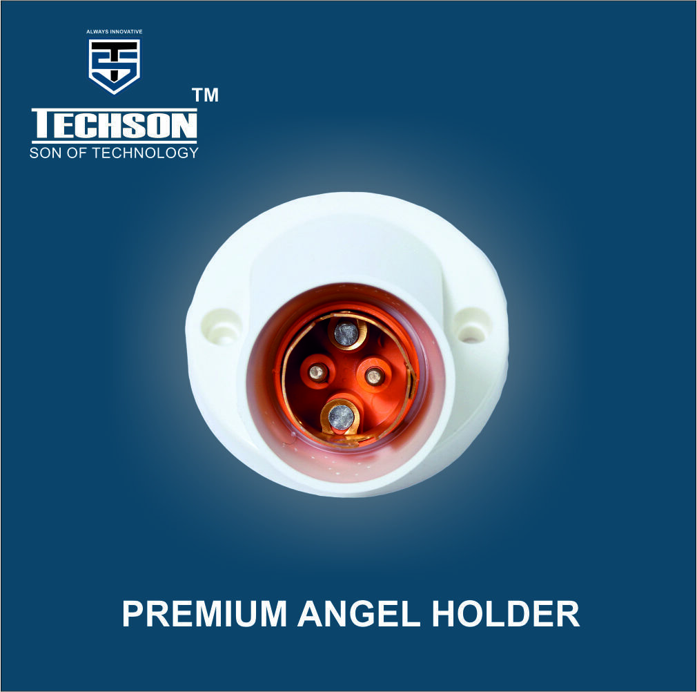Premium Angle Holder - Pvc Material | White Color, 2 Poles, 1 Phase, Ip54 Protection Level, Rated Voltage 220-240 Volt, Warranty Included