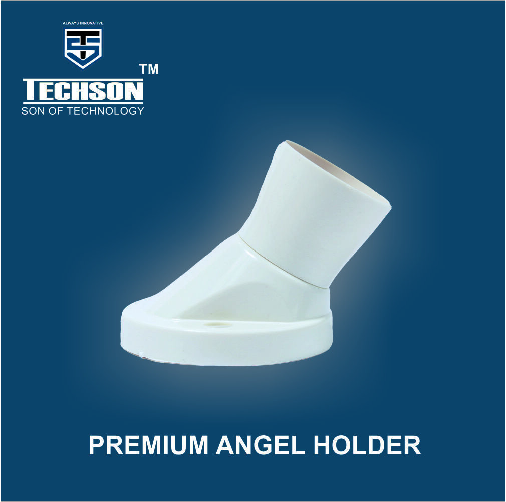 Premium Angle Holder - Pvc Material | White Color, 2 Poles, 1 Phase, Ip54 Protection Level, Rated Voltage 220-240 Volt, Warranty Included