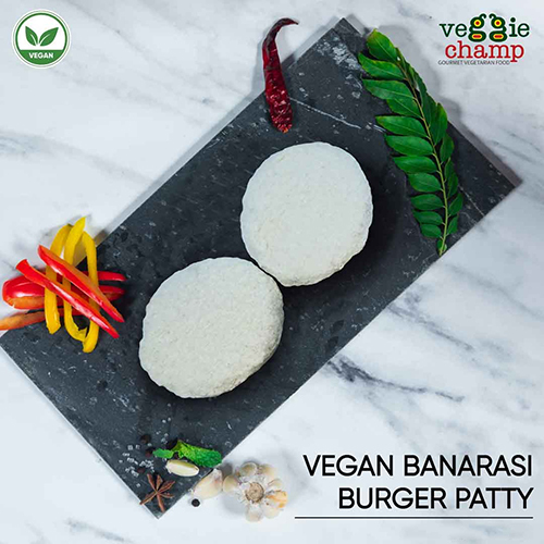 Vegan Banarasi Burger Patty - 240g, Made With Tomatoes, Chickpeas, Potatoes, Peanuts, Starch & Salt, Hand-made In Bag, Gluten-free, Vegan-friendly