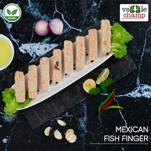 Vegan Mexican Fish Finger - 200g | Made With Textured Soya, Spices, Round Shape, Solid Form, Spicy Taste For Home & Outdoor Enjoyment
