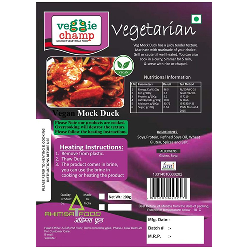 Solid Vegan Mock Duck