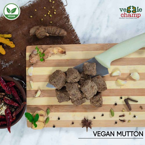 Vegan Mock Mutton - 200g Solid, Spicy Taste With Textured Soya And Wheat Protein, Perfect For Home And Outdoor Use