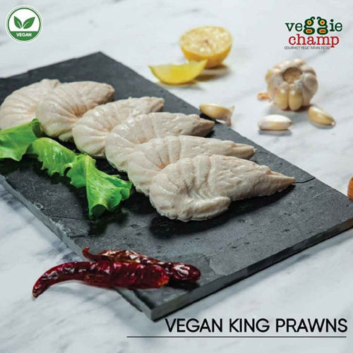 Vegan King Prawns - 200 Gm, Water-based Vegan Alternative With Spicy Flavor, Solid Shape For Home And Outdoor Use