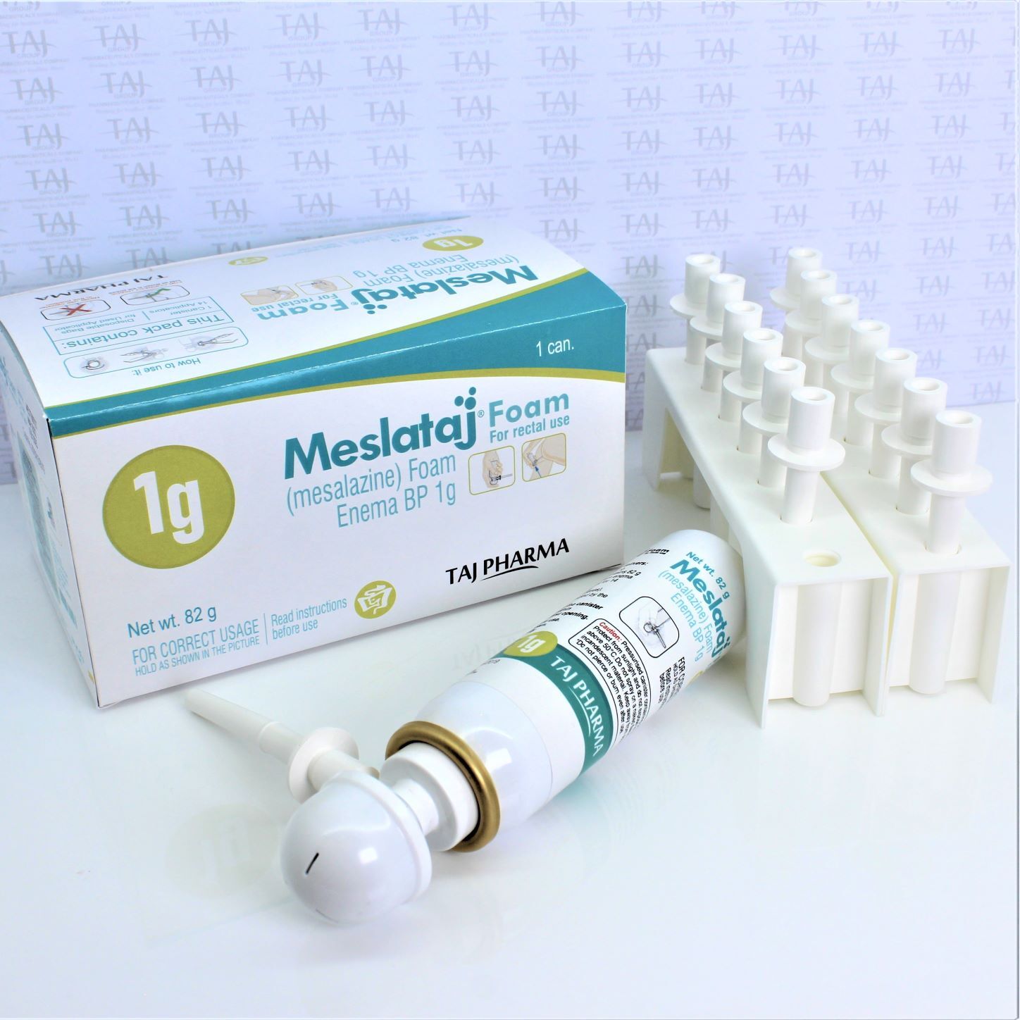 Mesalazine Foam Enema Bp 1gm - Rectal Foam, Anti-inflammatory, 100% Assay, Used For Ulcerative Colitis & Proctitis, Store Below 25a C