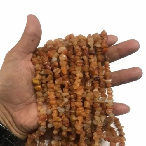 Amazonite Stone Chips Strand - Beads Colour: Blue