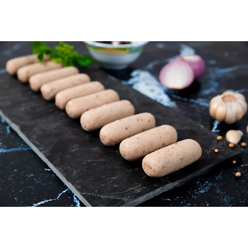 Veg Barbeque Sausage - 180 G | Ingredients: Textured Soya, Milk & Wheat Protein, Baked, Spicy Taste, Custom Bag Packaging