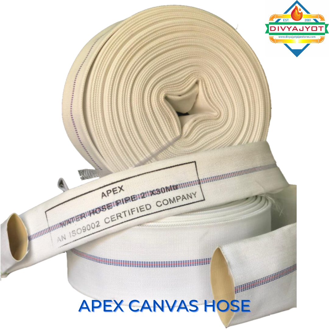 White Canvas Hose Pipe