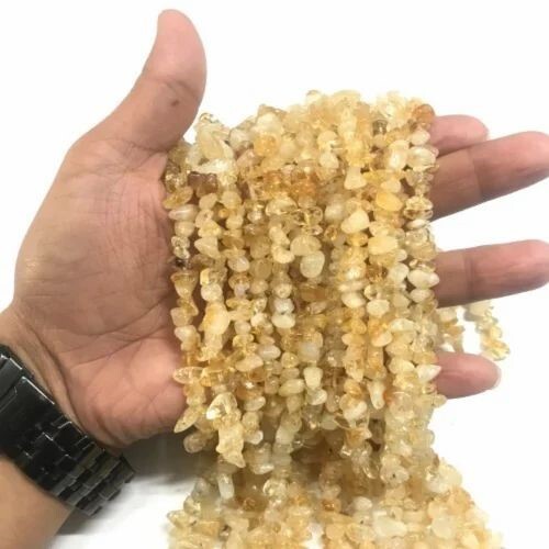 White Agate Stone Chips Strand - Occasion: Gift