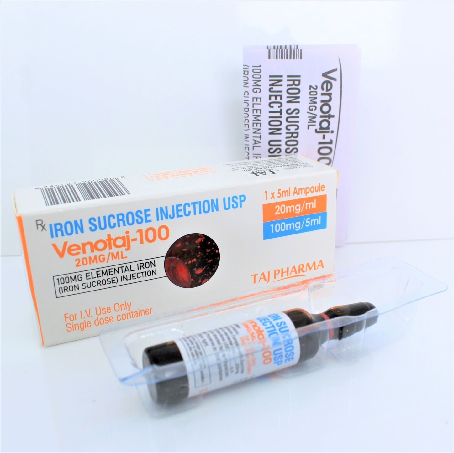 Iron Sucrose Injection Usp 100mg/5ml General Medicines