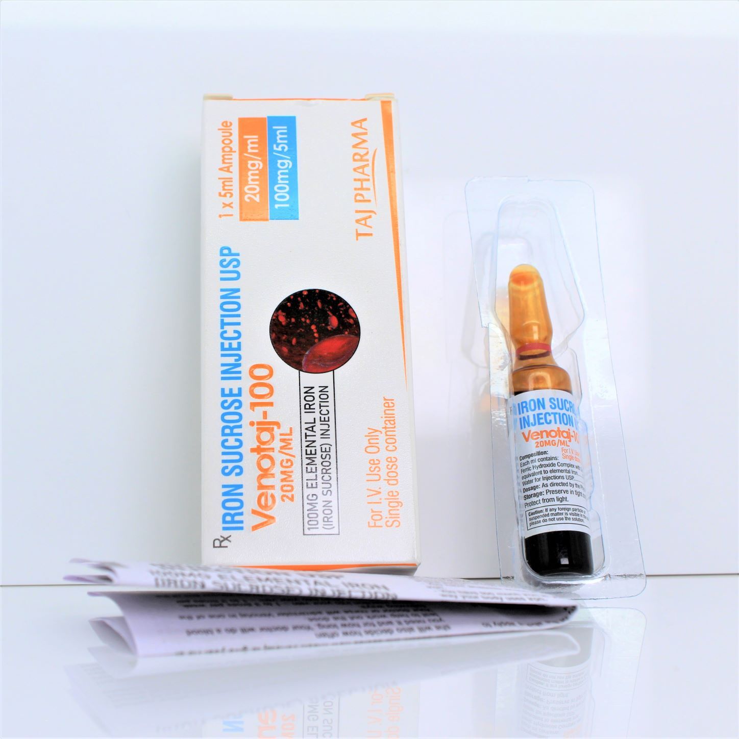 Iron Sucrose Injection Usp 100mg/5ml General Medicines