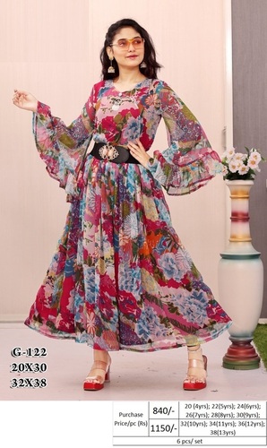 New Fashion Ethnic Dress Age Group: 4-14 Years