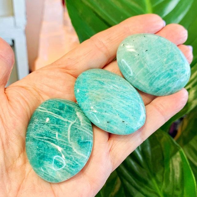 Agate Amazonite Gemstone Palm Stone