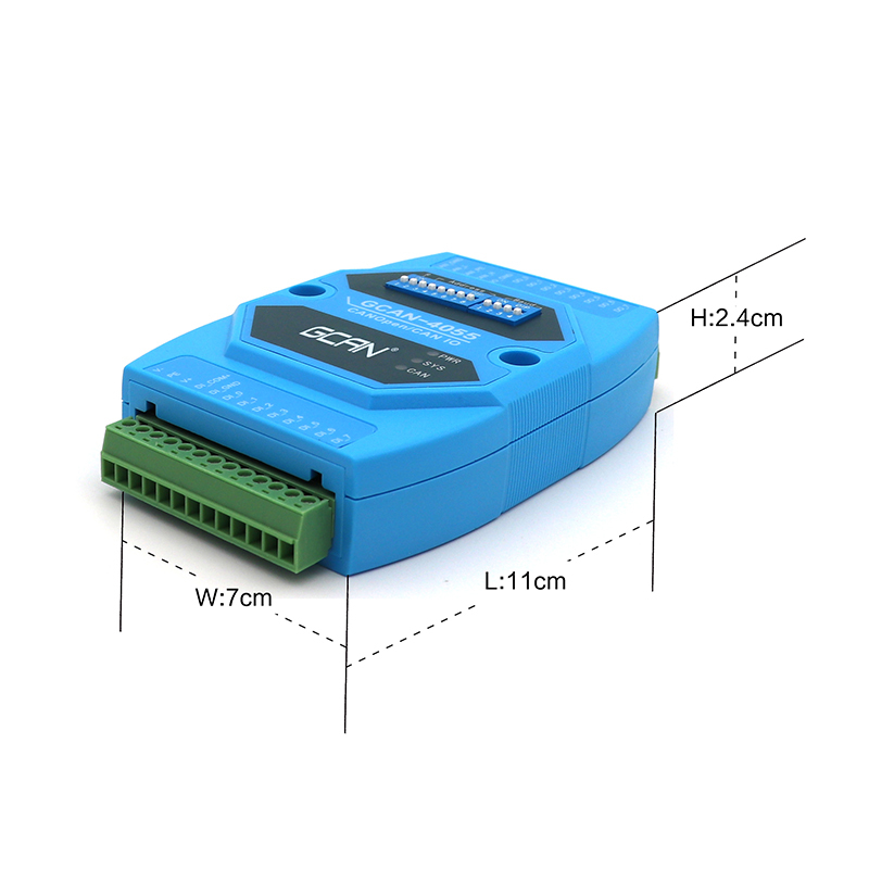 Gcan-4055 - 121mm X 70mm X 26mm | 8 Digital Input And Output Channels With Standard Canopen Interface, Power Supply 9-30v Dc, 1-year Warranty