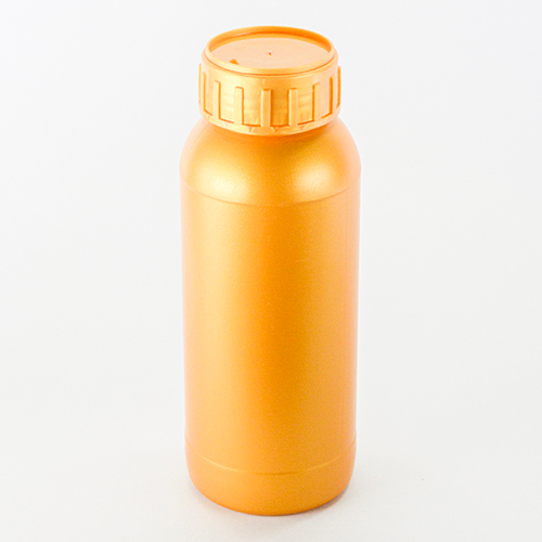 HDPE Thifuzamide Bottle - Plastic, 1000 ml, Golden Color, Height: 230.20 mm | Round Shape, Screw Cap, Suitable for Chemical & Pharmaceutical Use