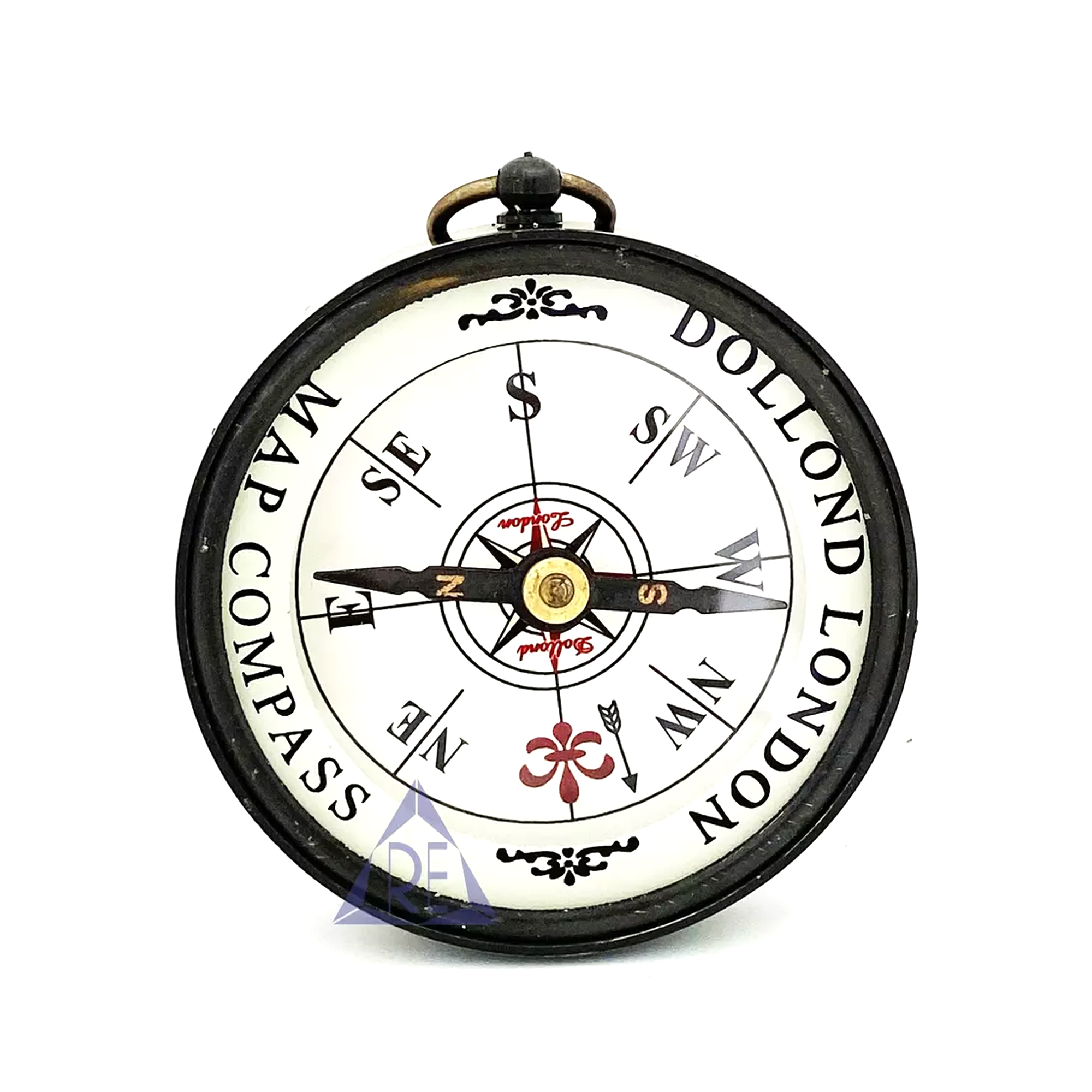 Black Prismatic Engineers Lensatic Map Compass Dollond London Compass Personalized Vintage Nautical Handheld Compass