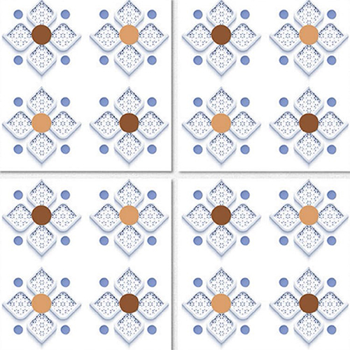 मिश्रित 600x600 मिमी ग्लॉसी फिनिश 3 डी सीरीज टाइल्स