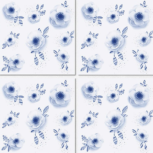 ब्लूज़ मॉडर्न ग्लॉसी फ़िनिश 3 डी सीरीज़ टाइल्स